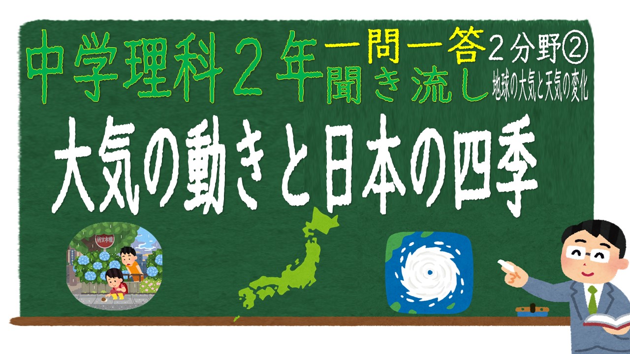 中２理科 一問一答 ２分野 大気の動きと日本の四季 中学生のための学習サイト ｂｙてらこや